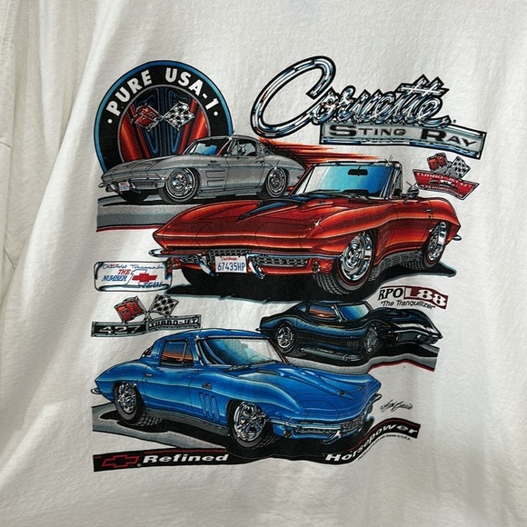 Chevrolet Corvette Stingray Unforgettable Double Side Graphic Short Sleeve Tee - Picture 3 of 7